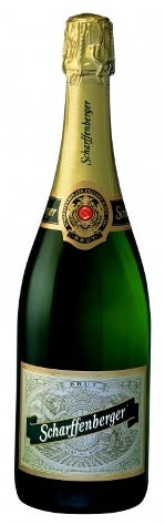 Um, I don't know why this bottle of Scharffenberger Brut is listing to one side.