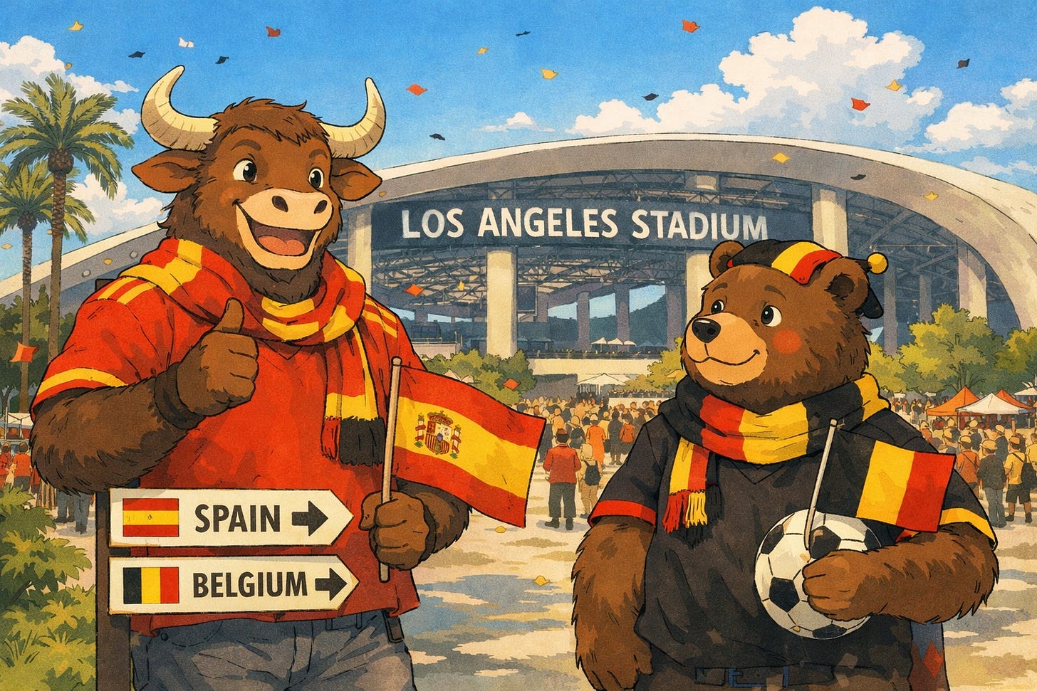 Ghibli bull and bear Ghibli bull and bear