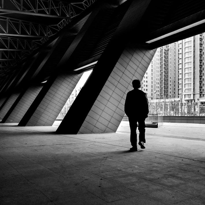 silhouette photography of person