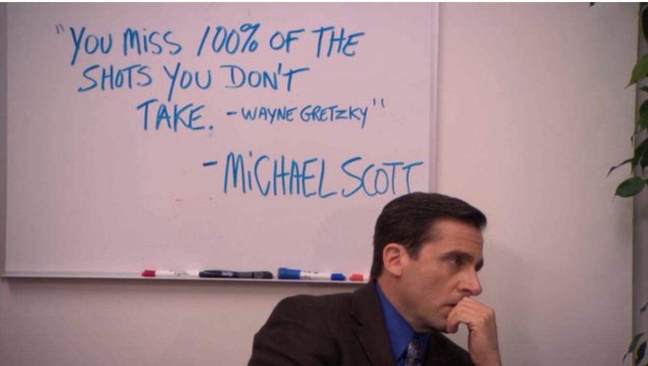 Wayne Gretzky pays homage to Michael Scott's stolen quote