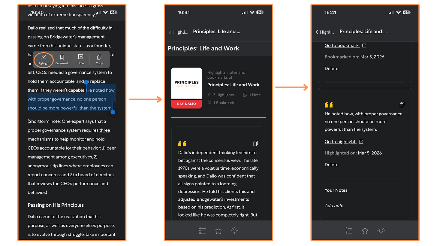 Highlights - Notes - Bookmarks Highlights - Notes - Bookmarks