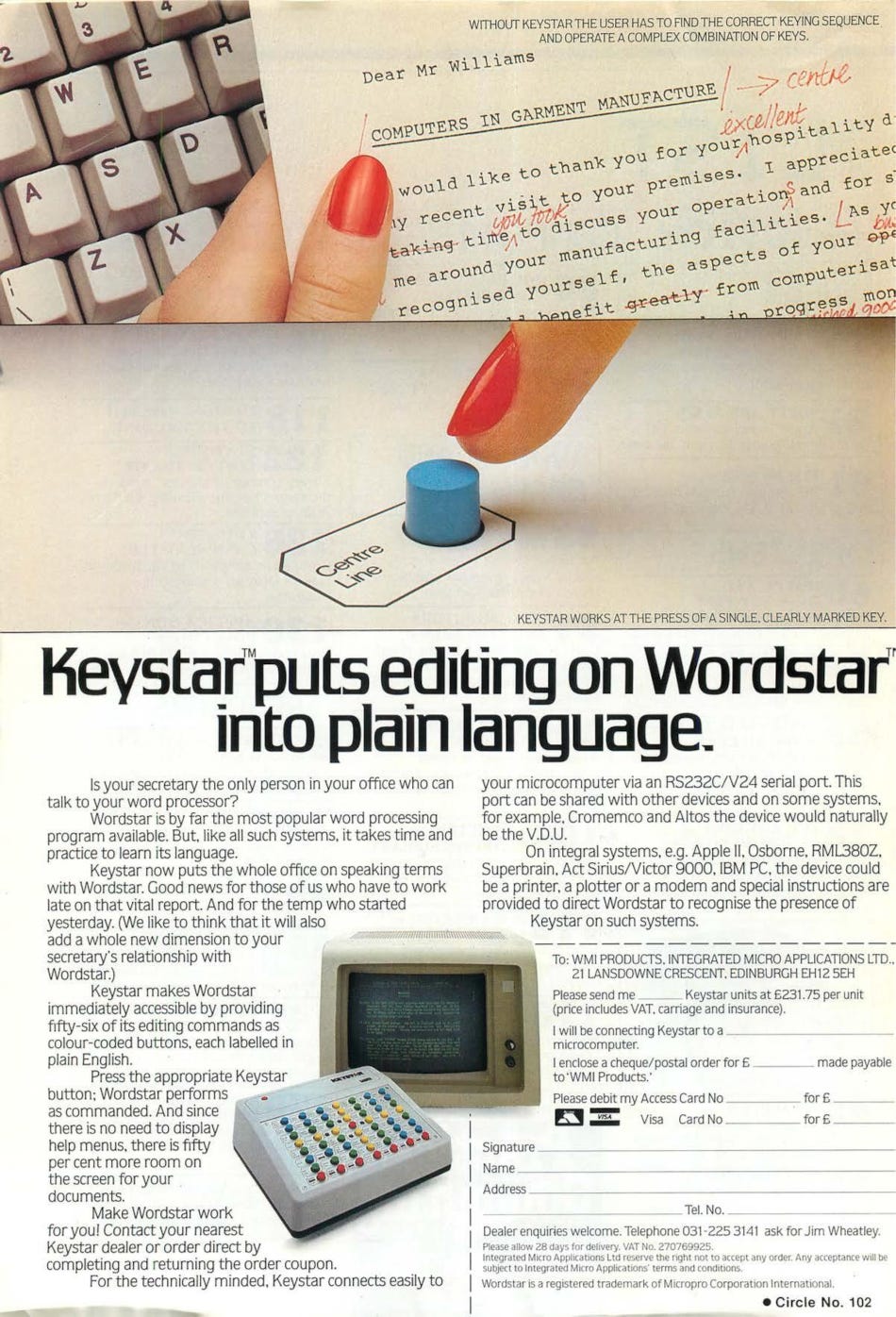 From the October 1983 issue of Personal Computing magazine