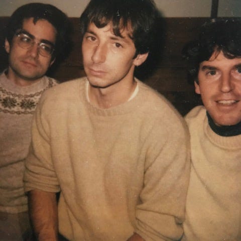 Photo of me and my two (male) college roommates, Dave and Dave. Photo of me and my two (male) college roommates, Dave and Dave.