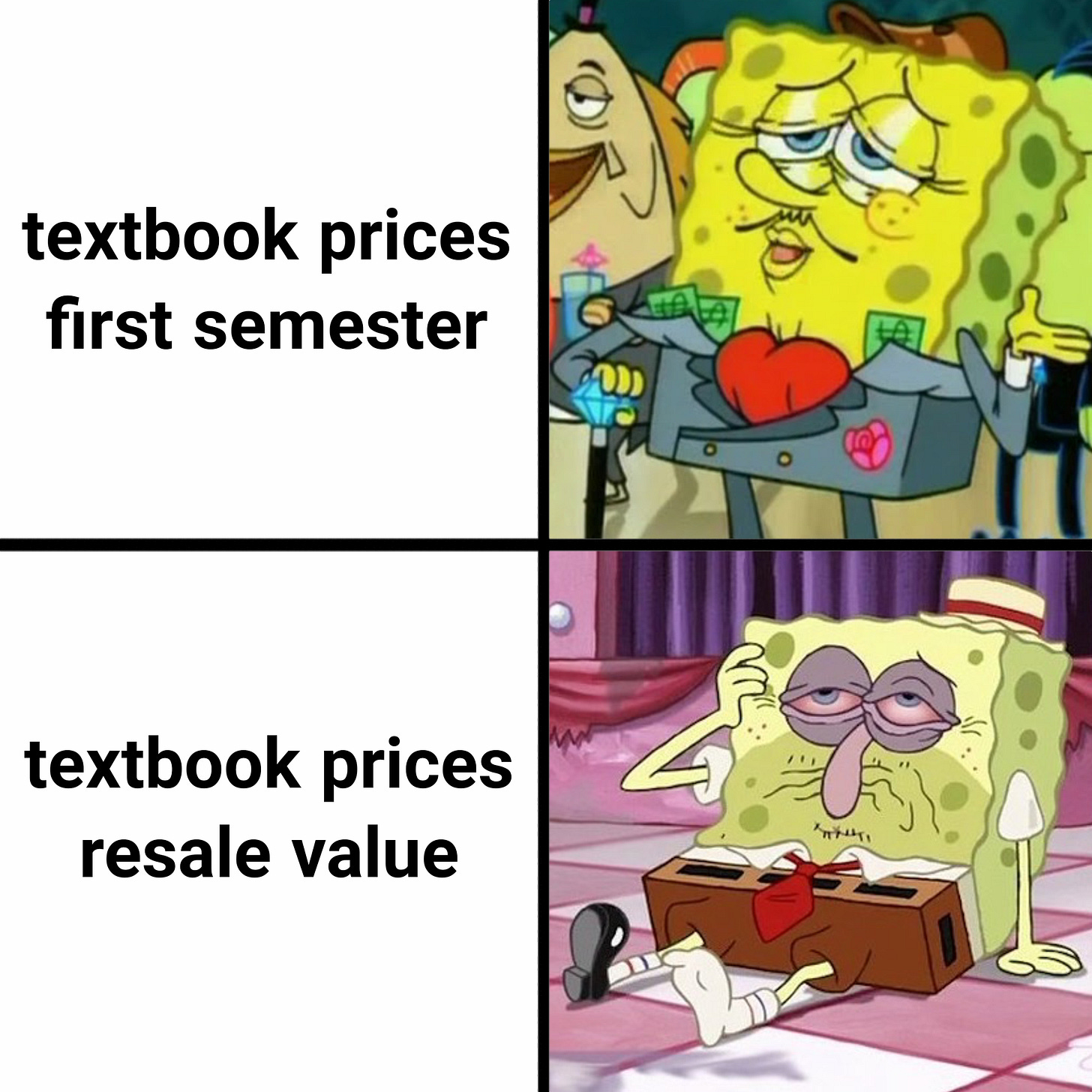 This meme goes out to everyone who got ripped off at the University  Bookstore : Second Language Strategies
