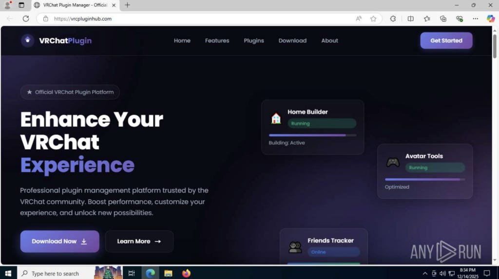 Attacker-controlled website