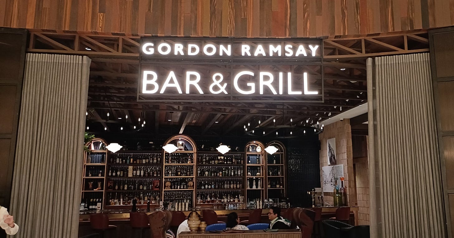 the front of the Gordon Ramsay Bar & Grill