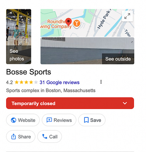 Images of U.S. padel clubs that have recently closed
