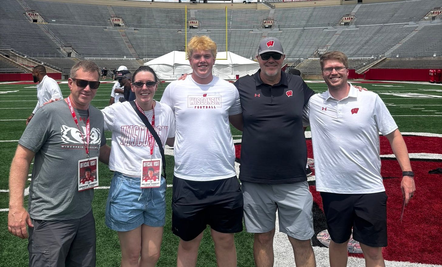 Wisconsin football commit Jack Tabbert Wisconsin football commit Jack Tabbert