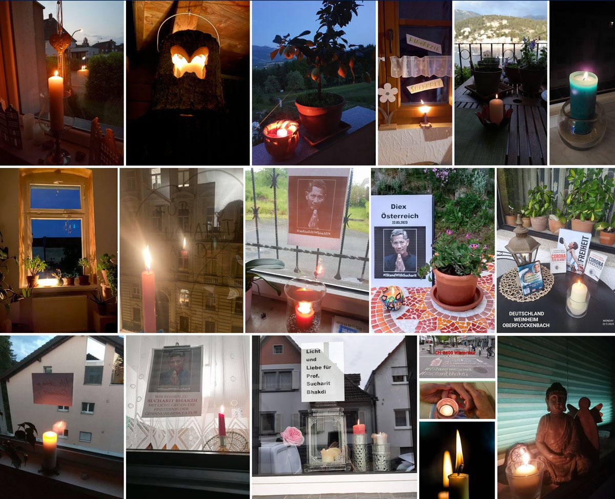 Candles for Prof. Dr. Sucharit Bhakdi Candles for Prof. Dr. Sucharit Bhakdi