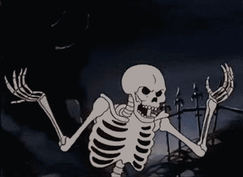 Skeleton takes off his head and throws it Skeleton takes off his head and throws it