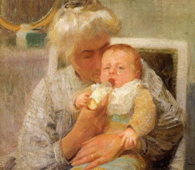 File:Robert Vonnoh - The Baby's Bottle.jpg - Wikimedia Commons