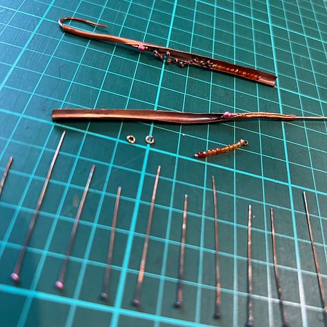 Co-pods-Sculpted Cornelian Copper Earrings-by Anita Chaperon