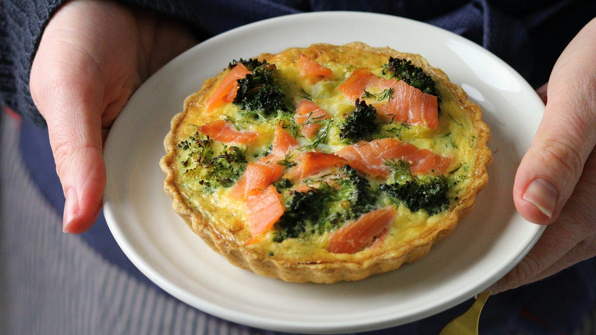 Broccoli & Salmon Rye Tartlets - by Shell Plant