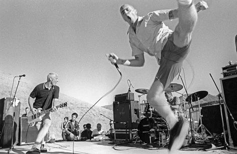 images from Warped Tour 1995 of L7, Quicksand and Civ