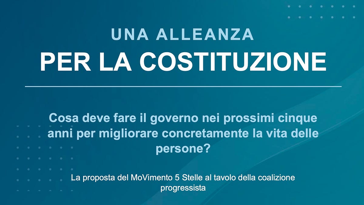 Newsletter #12: Il programma sul tavolo della coalizione