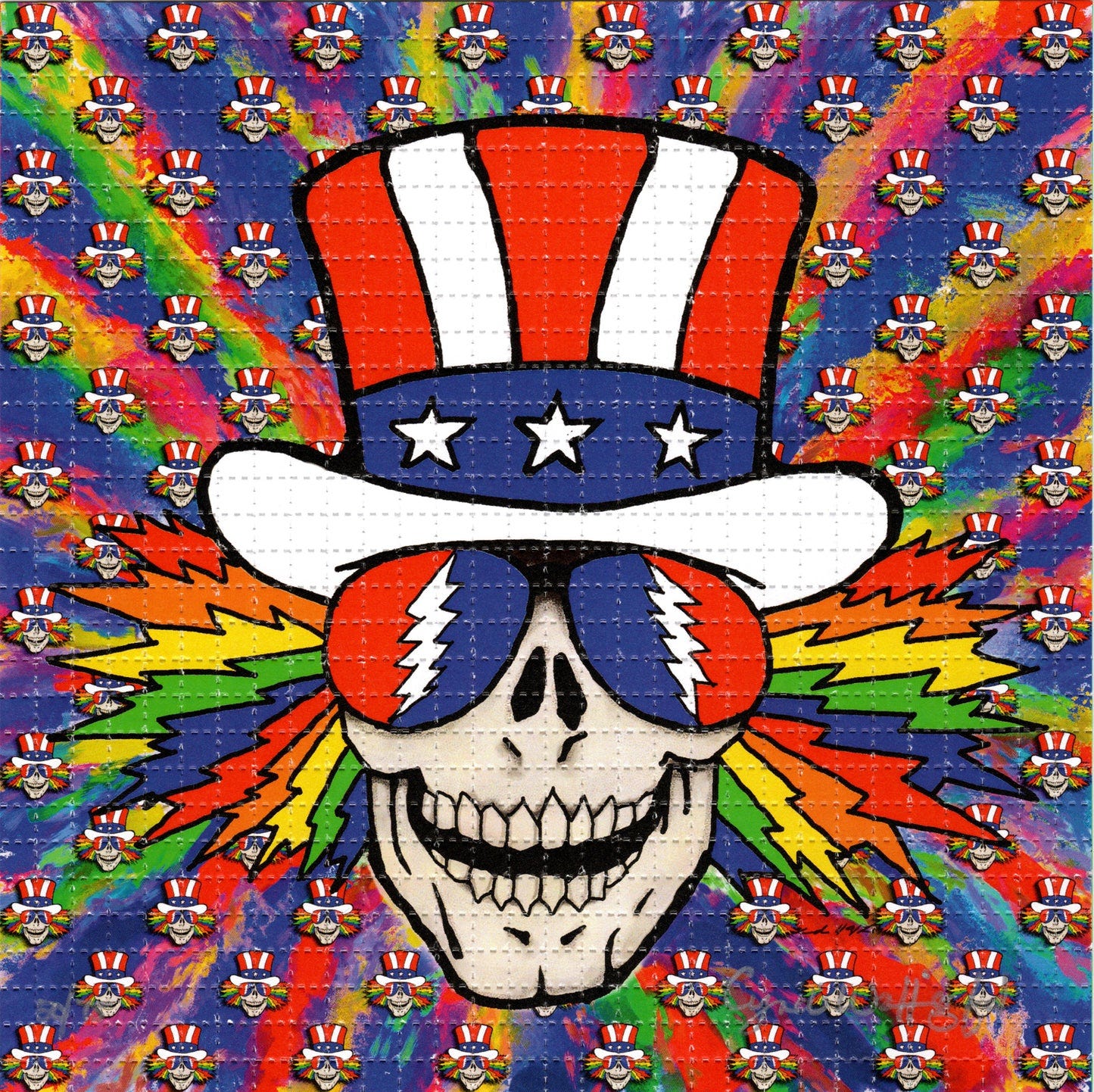 US Blues by Cynthia Wallingford Signed Limited Edition LSD blotter art –  Key-Z Productions