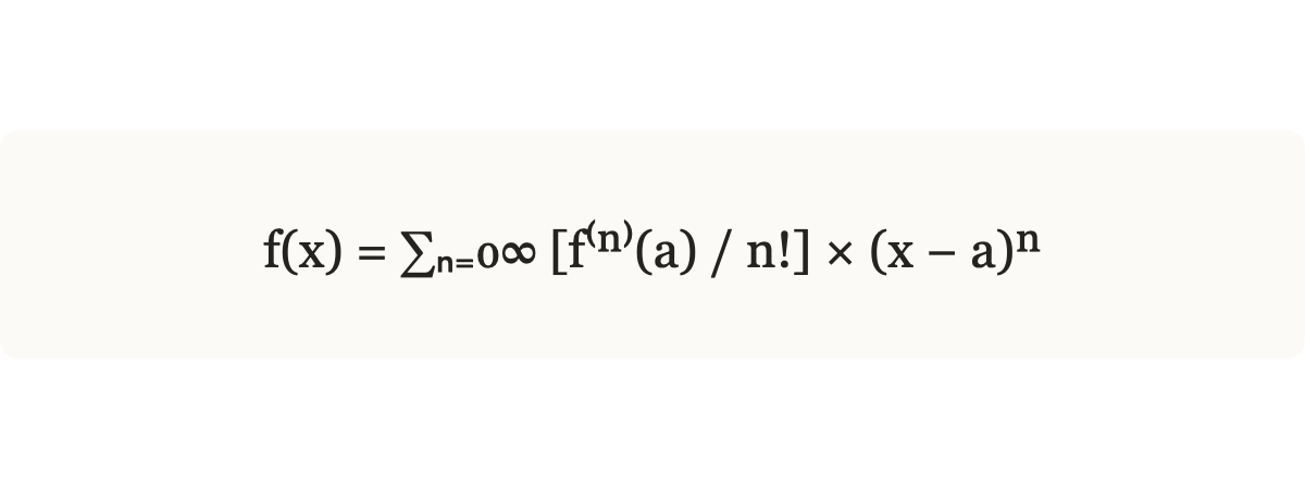 Taylor series