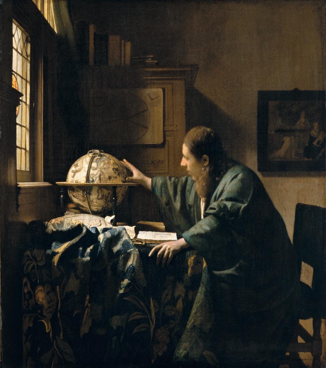 Museoteca - The astronomer (also called the astrologist), Vermeer, Johannes