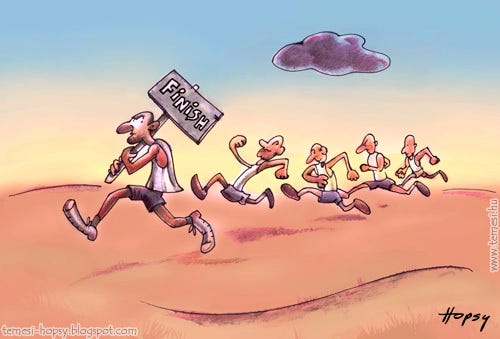 Finish line By hopsy | Sports Cartoon | TOONPOOL