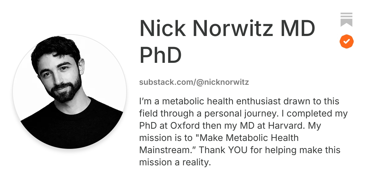 Nick Norwitz MD PhD | Substack