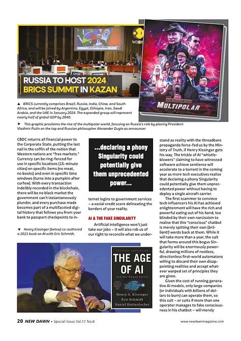 2024 predictions published in New Dawn magazine