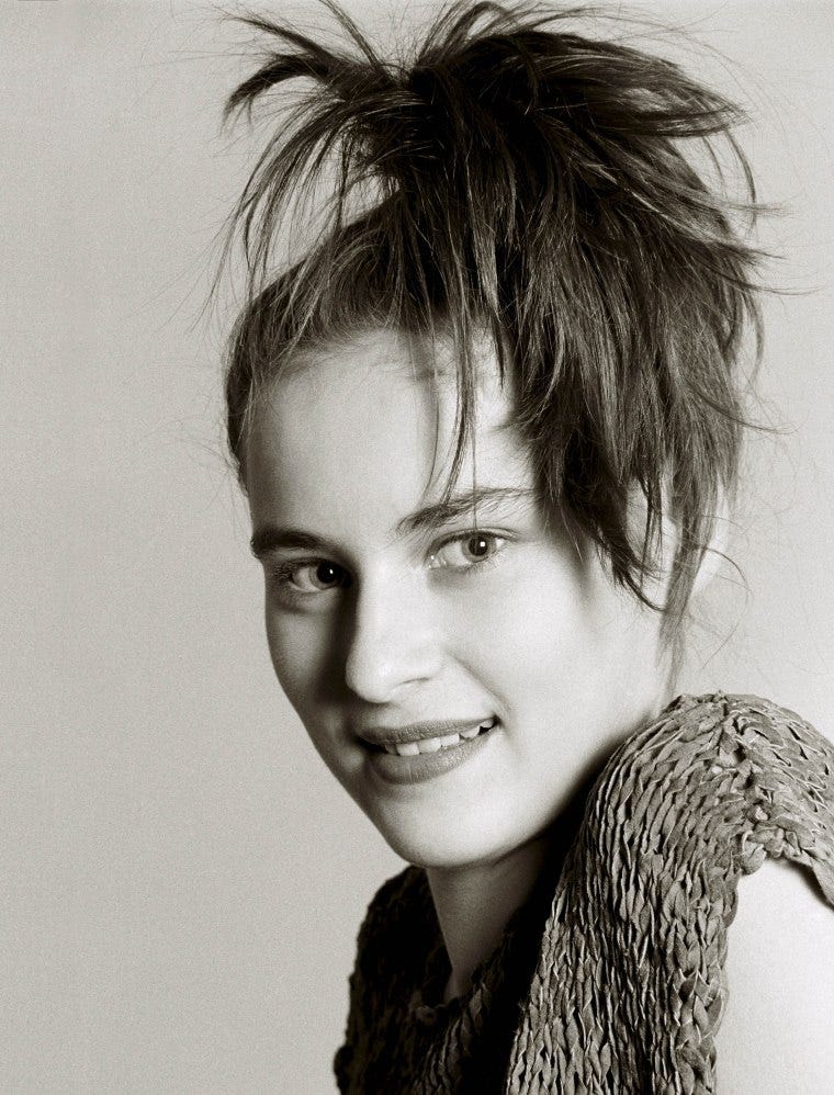 17-year-old Melania Knavs poses for a picture in Ljubljana, March 1987. 17-year-old Melania Knavs poses for a picture in Ljubljana, March 1987.