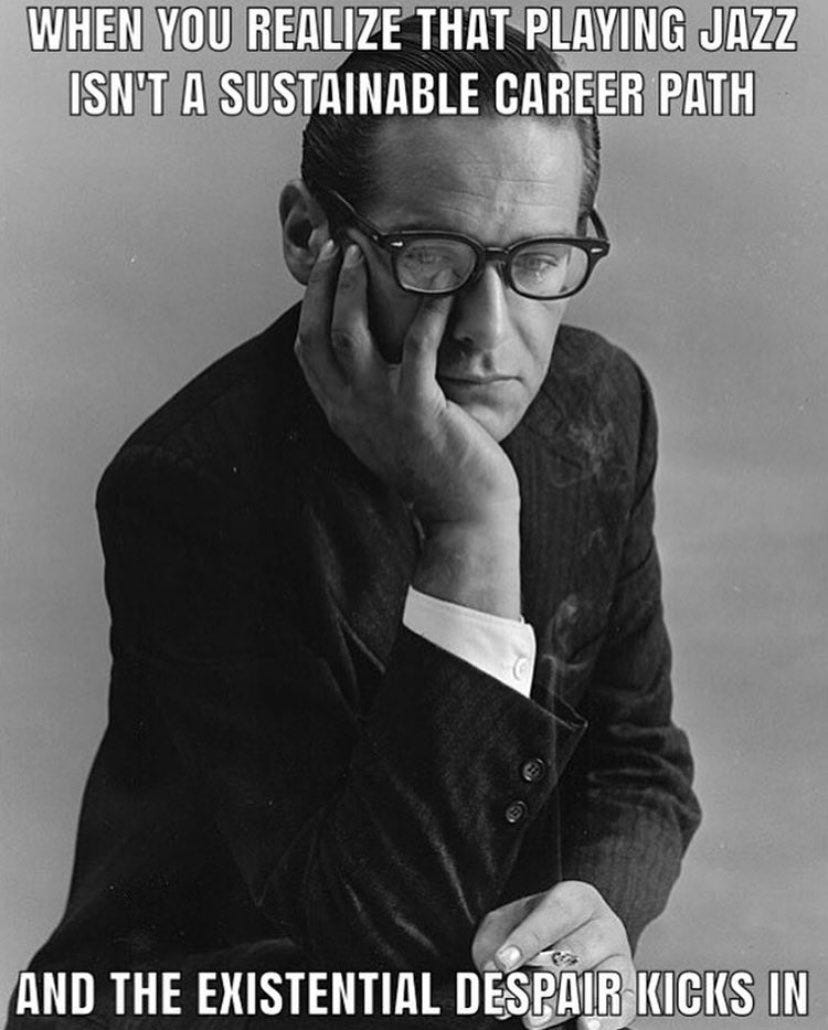 Jazz Memes on X: "Tag a musician that knows the feeling! 😔👉🏼 #JazzMemes  cred goes to @albertahlf 🙌🏼 If you come up with a jazz meme, send it to  us, and you