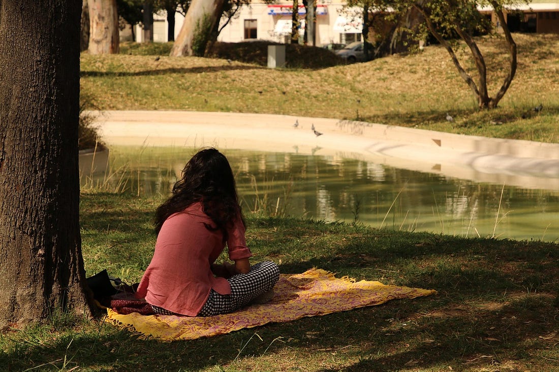 Free Woman Picnic photo and picture