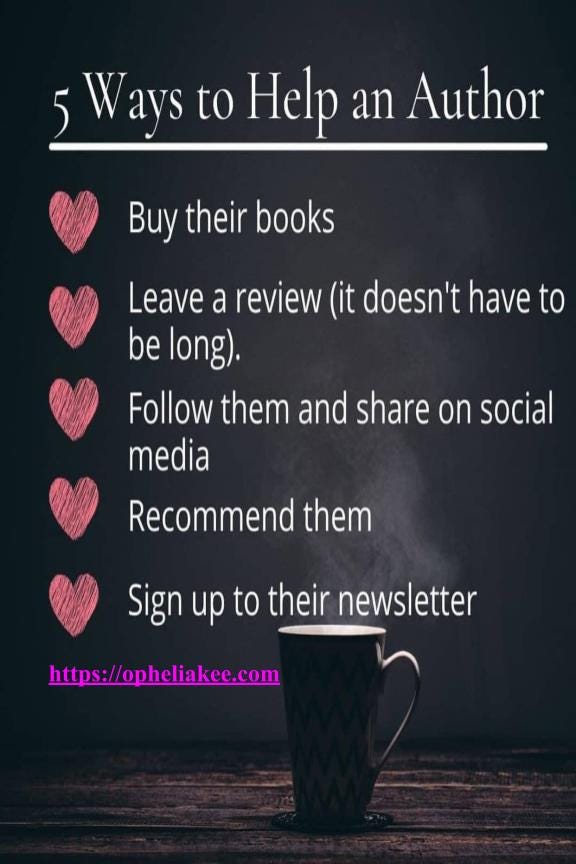 % ways to help an author poster