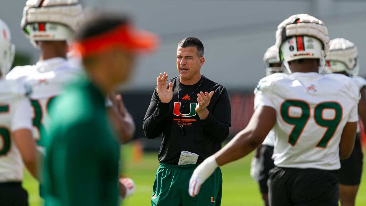 Podcast: Mario Cristobal begins high-energy first spring | Miami Herald