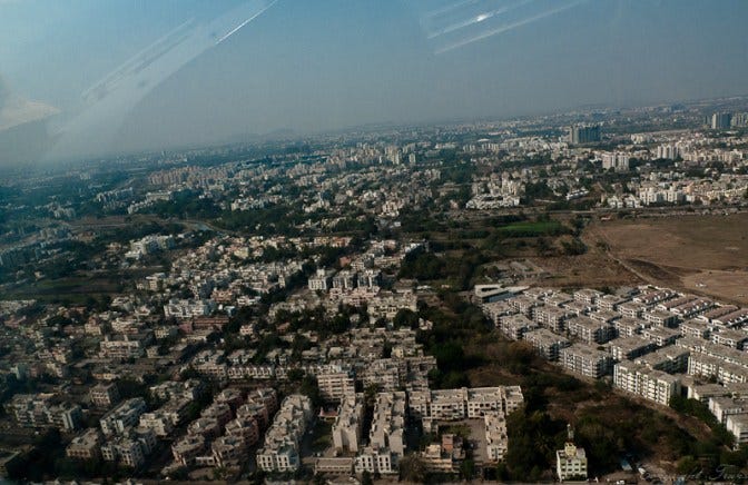 Ariel view - Pune city Ariel view - Pune city