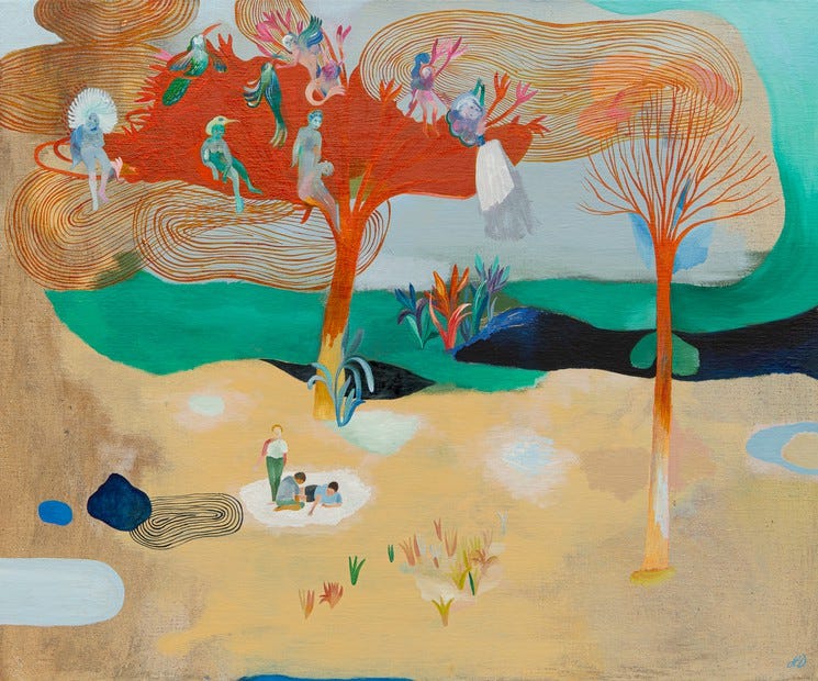 Hélène Duclos, L'incohérence des passages obligatoires #2, Peinture sur toile Hélène Duclos, L'incohérence des passages obligatoires #2, Peinture sur toile