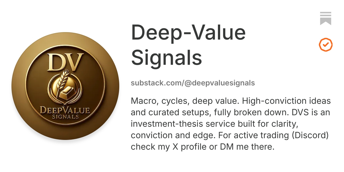Deep-Value Signals | Substack