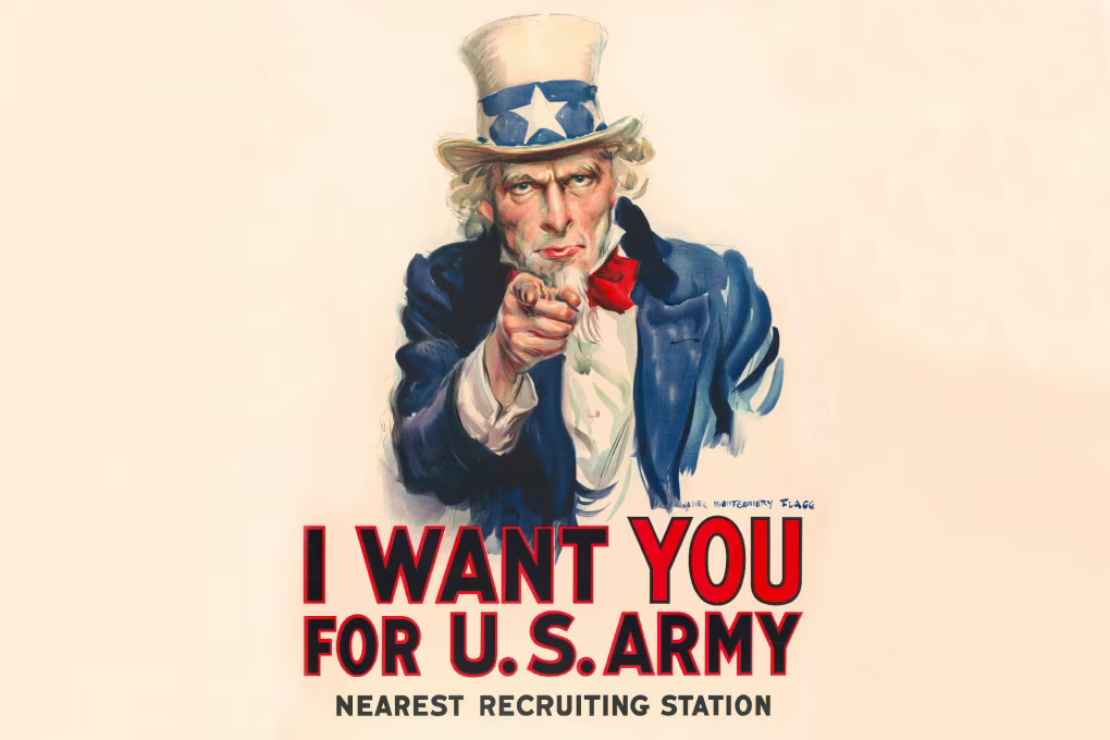 I Want You for U.S. Army, Recruitment 1917