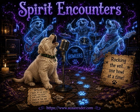 My dogs Jessie, Barrow adn Spirit.
