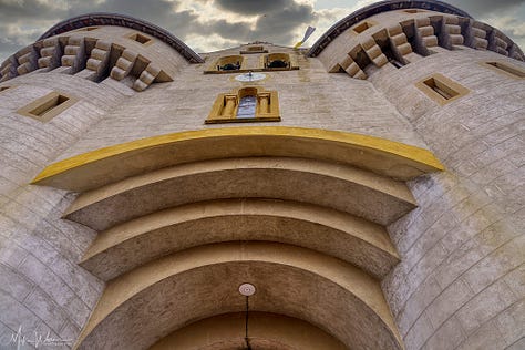 The front of the basilica