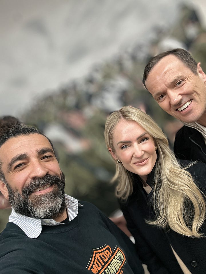 Tomer Peretz with Alyssa Rosenheck with John Spencer