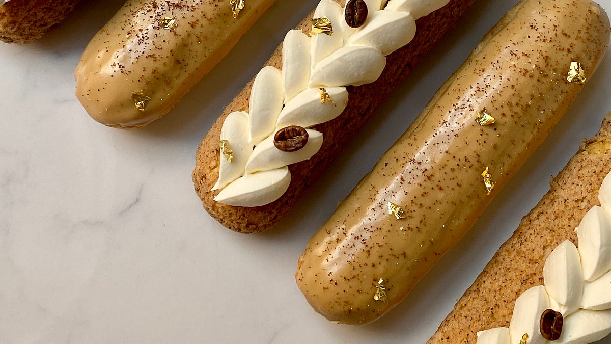 Coffee Éclairs  - by Sophie Bamford - All Day Cake