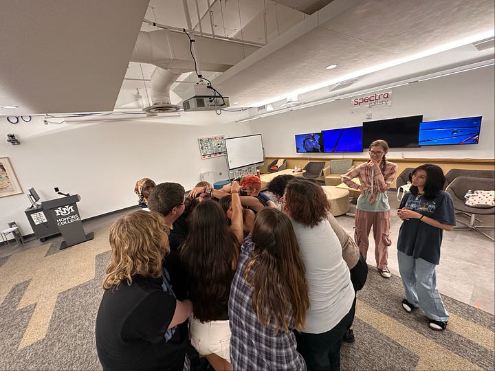 Teambuilding exercise involving our staff