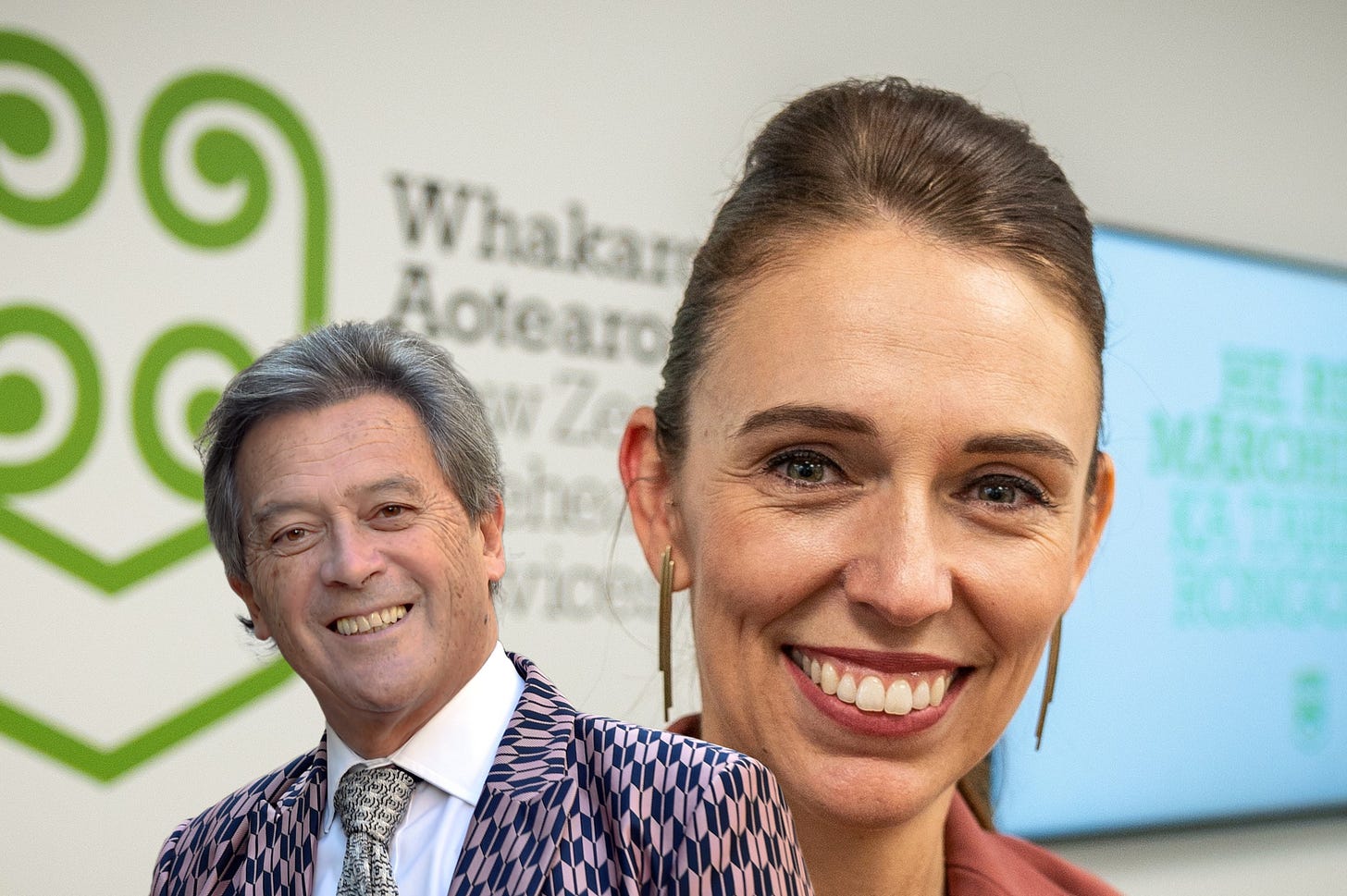 Ian Taylor and Jacinda Ardern. Ian Taylor and Jacinda Ardern.