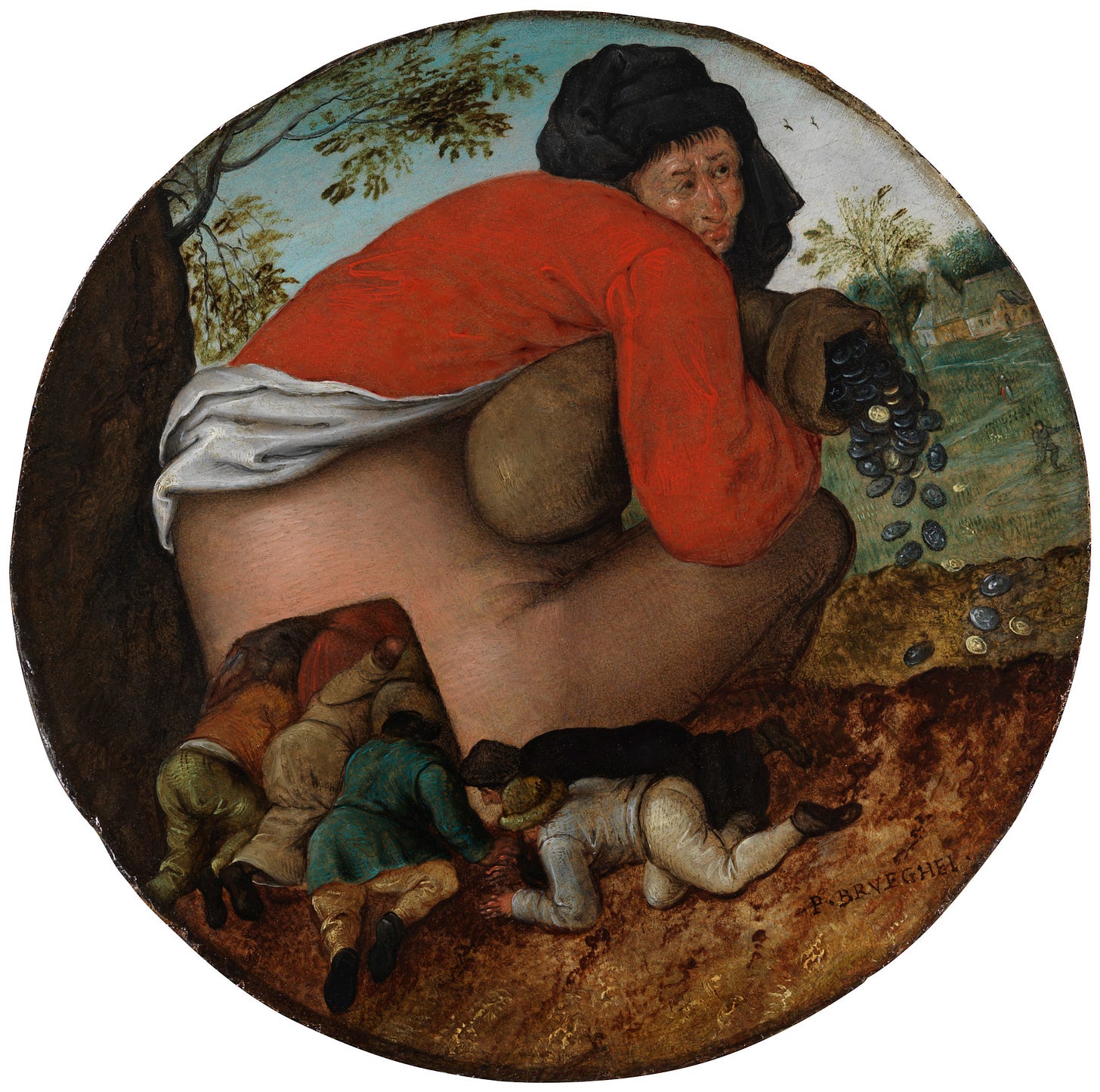 Man with the Moneybag and Flatterers - The Leiden Collection