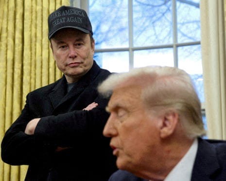 Elon Musk says Trump tax bill weakens Doge cost-cutting efforts | Elon Musk  | The Guardian