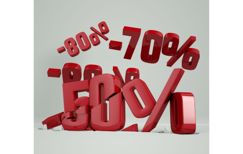 Big, 3-D savings options: -50%, -70%, -80%.