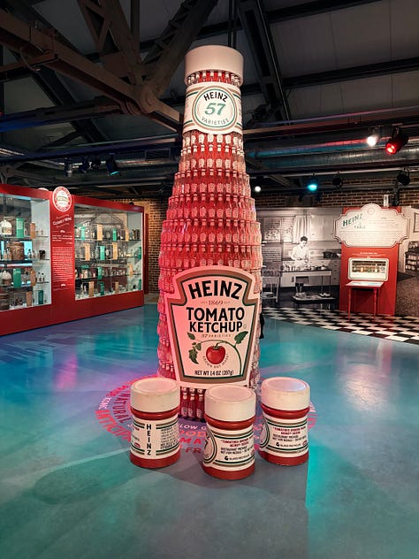 exhibit, display, ketchup, bottle