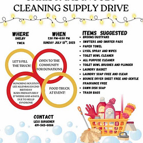 'Christmas in July Cleaning Supply Drive' set for Shelby