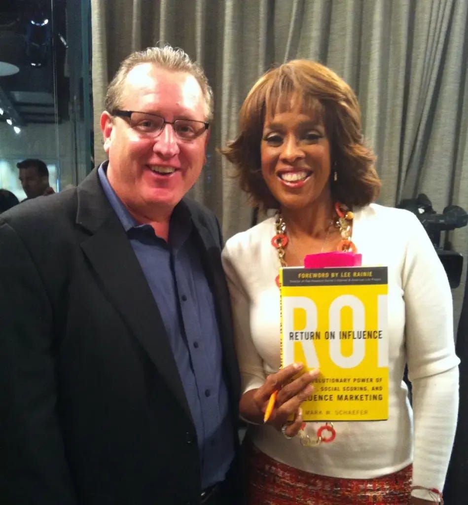 Mark Schaefer and Gayle King