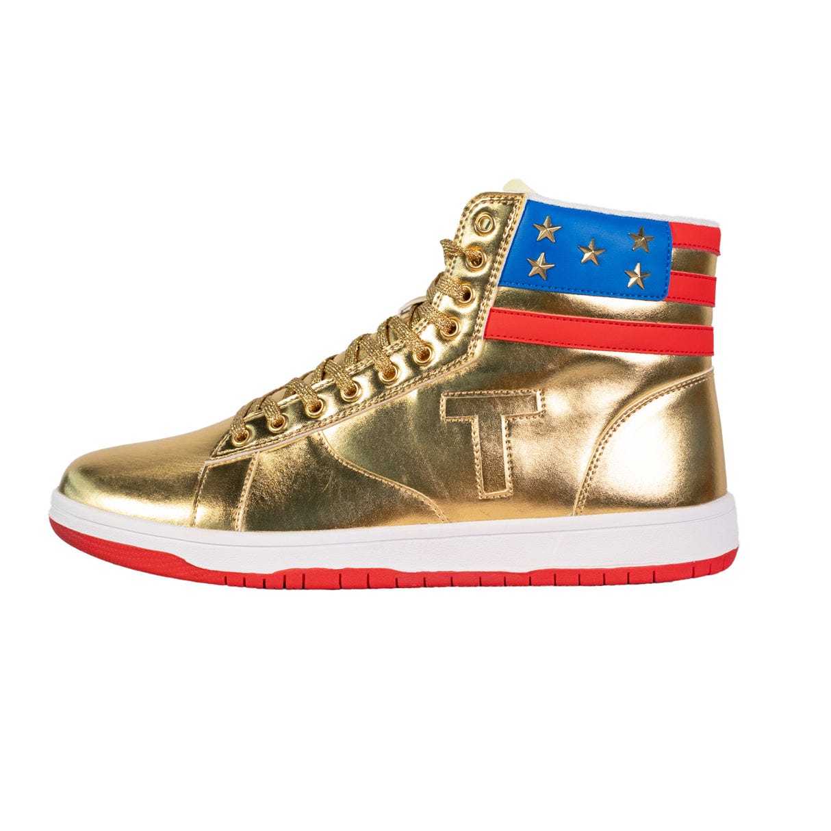 GOLD TRUMP SNEAKERS (HIGH TOP) PRE-ORDER