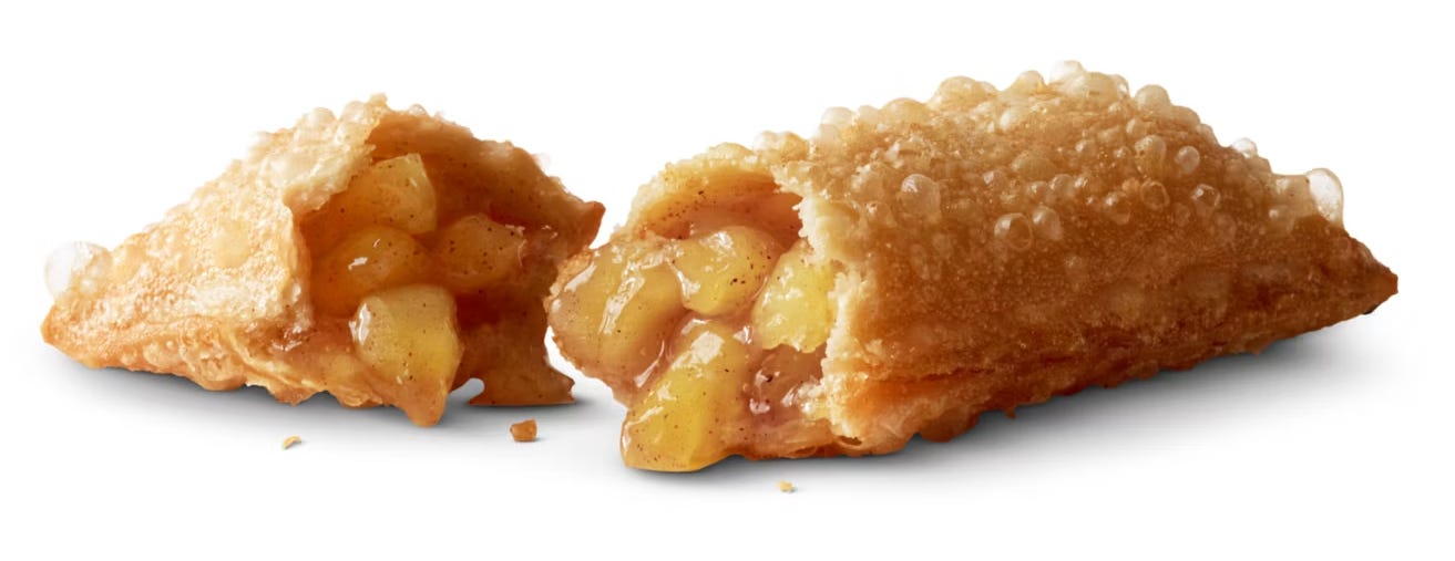 Deep fried apple pie from McDonald’s. Image courtesy McDonald’s.