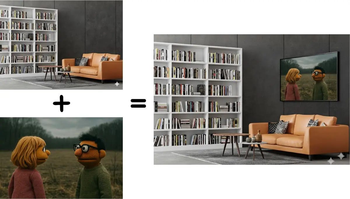 integrate one image into another