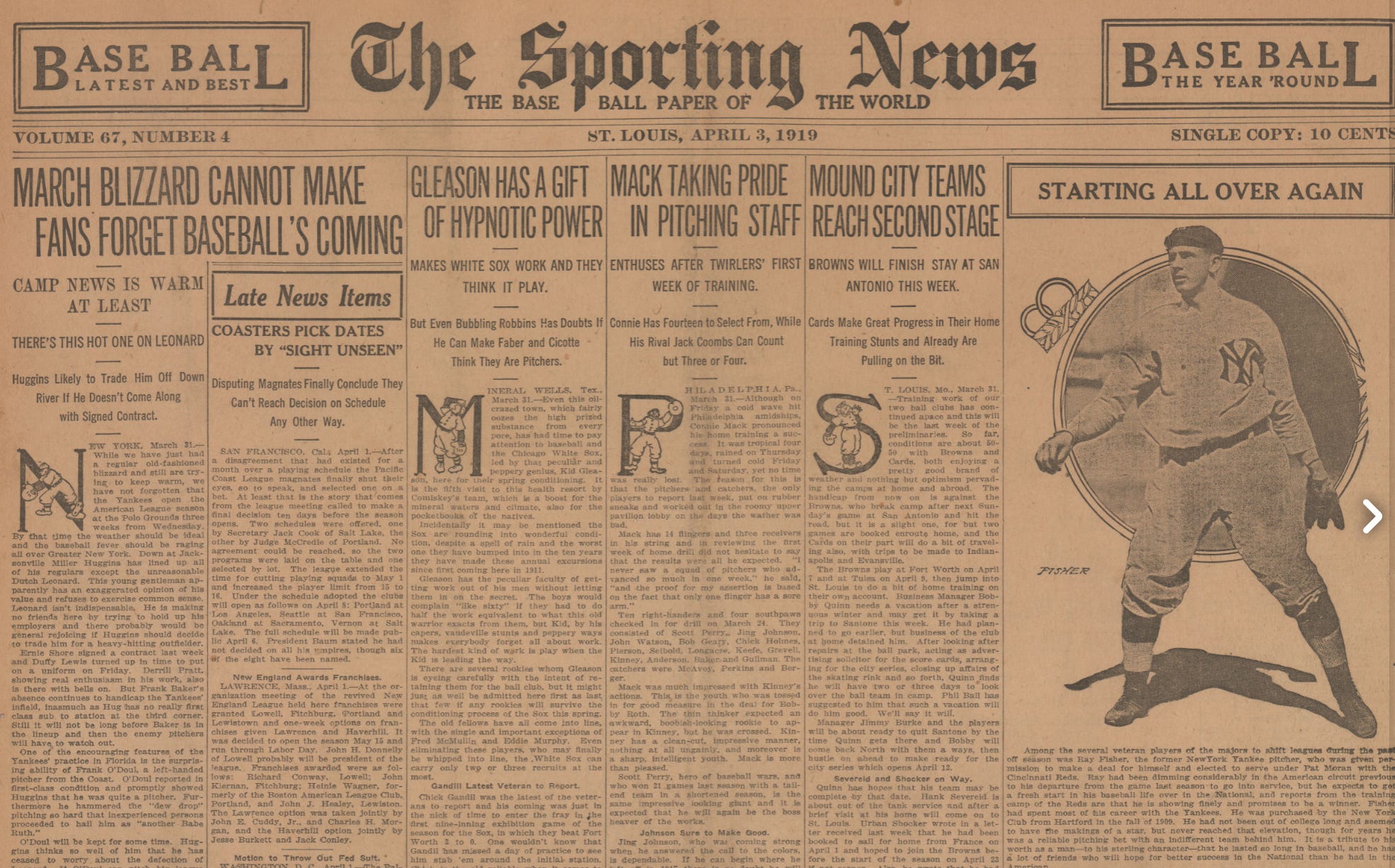 The Sporting News April 3 1919